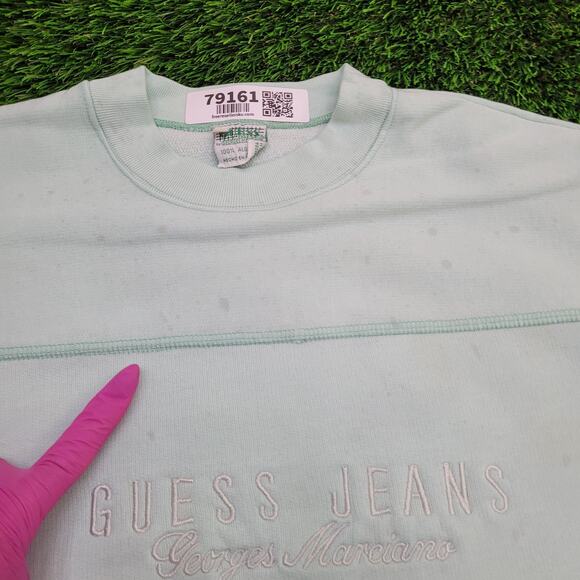 Vintage Y2K GUESS Sweatshirt Women M 20x23 Georges-Marciano - Picture 6 of 16